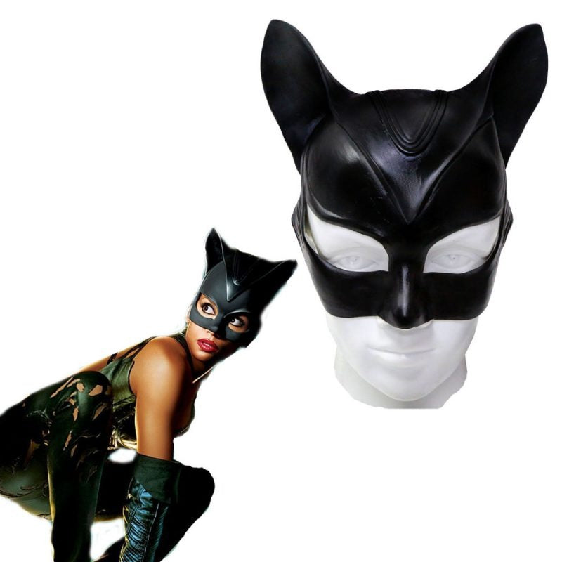 Catwoman Latex Mask (Black)