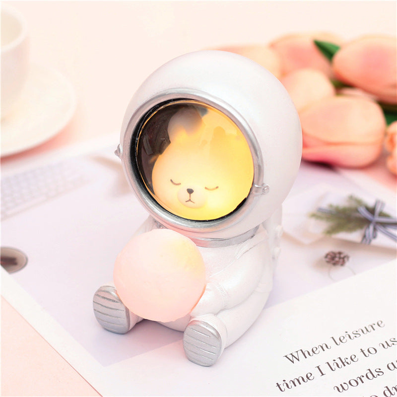 Creative Guardian Star Night Light with Resin Decor