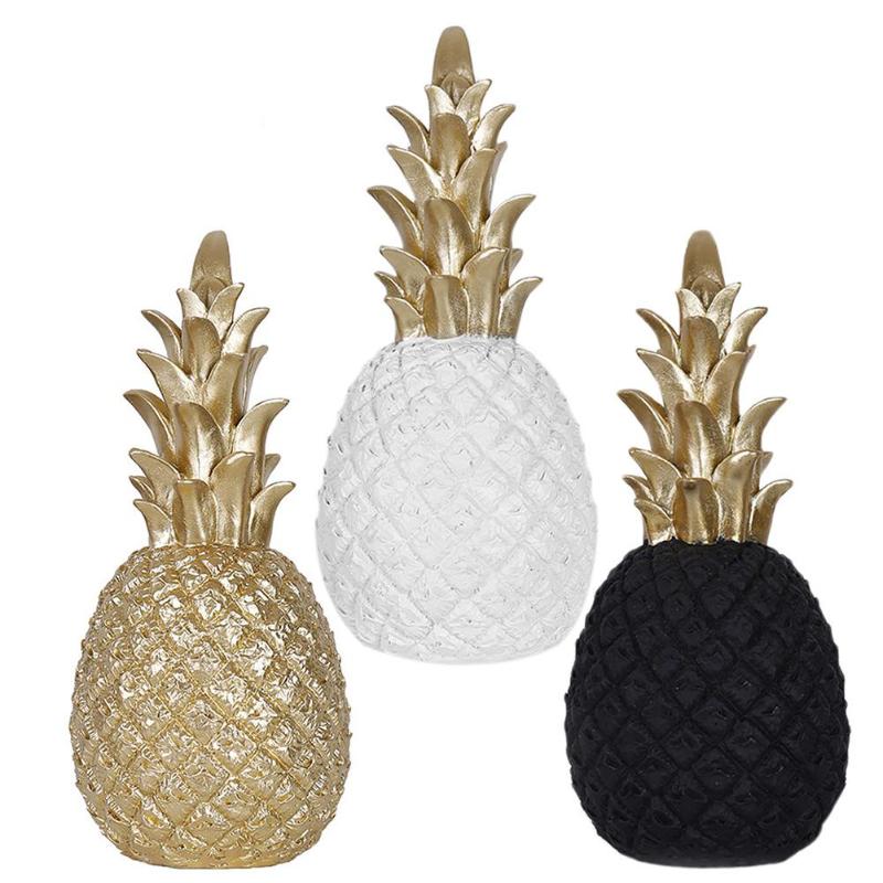 Gold Pineapple Resin Window Display Decor