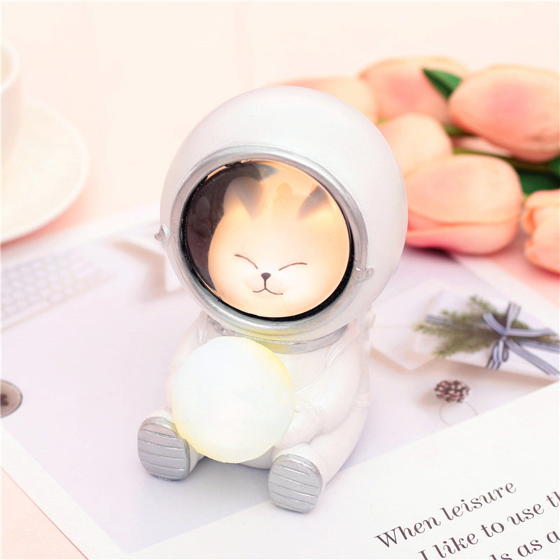 Creative Guardian Star Night Light with Resin Decor