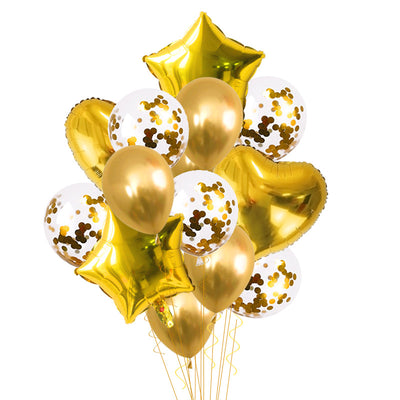 12-Inch Transparent Star Balloon Set for Parties