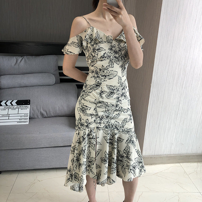 French Cami Dress Mermaid Floral Dress