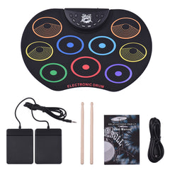 Colorful Hand Roll Electronic Drum Set for Kids