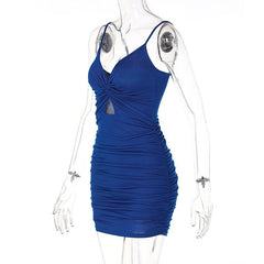 Women's Sexy V-Neck Dress w/Peek-a-Boo opening