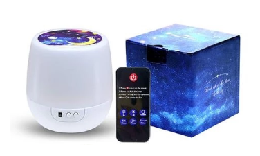 LED Night Light with Starry Sky for Bedroom Decor