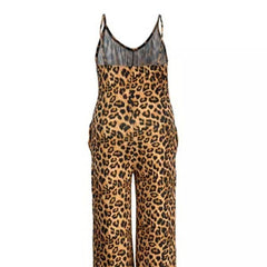 Stunning Leopard Print Pocket Jumpsuit for Women
