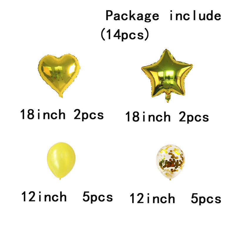 12-Inch Transparent Star Balloon Set for Parties