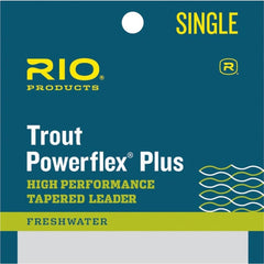 RIO Fly Fishing Power flex-Plus 9 5X Fishing Leaders Clear Single Unit