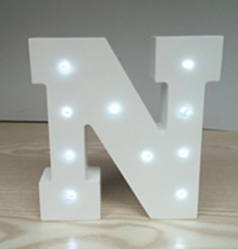 Wooden Letter LED Decor Light