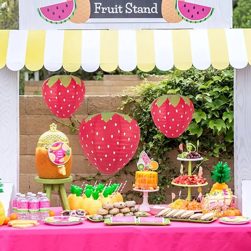 Colorful Strawberry Lantern for Home Decor