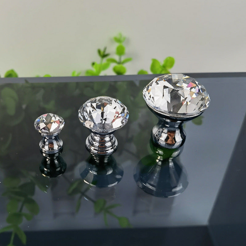 Diamond Crystal Drawer Handles for Makeup Tables (12-25mm)