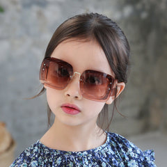 Stylish Large Frame Kids' Sunglasses, High Quality