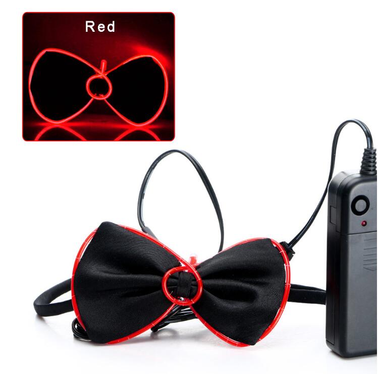 LED Sequin Bow Tie and Light-Up Tie