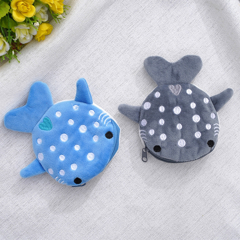 Cute Cartoon Shark Coin Purse for Kids