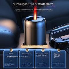 Smart Car Aromatherapy Diffuser with Flame Atmosphere Light