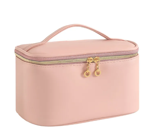 Large Capacity PU Leather Cosmetic Storage Bag