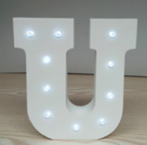 Wooden Letter LED Decor Light