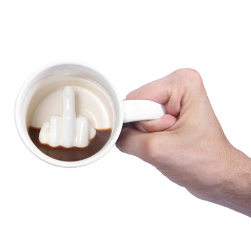 Ceramic Middle Finger Mug