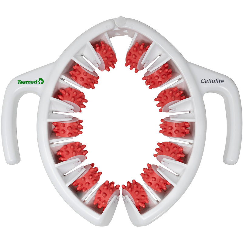 TESMED Anti Cellulite Massager: Clinically Proven Efficacy Made in Italy with Converging & Diverging Roller Technology. Patent-Registered Cellulite Roller for Thighs and Buttocks.