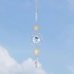 Rainbow Wind Chime Pendant Suncatcher Glass Ornament
