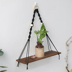 Bohemian Handwoven Tapestry Wall Shelf Decor