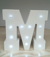 Wooden Letter LED Decor Light