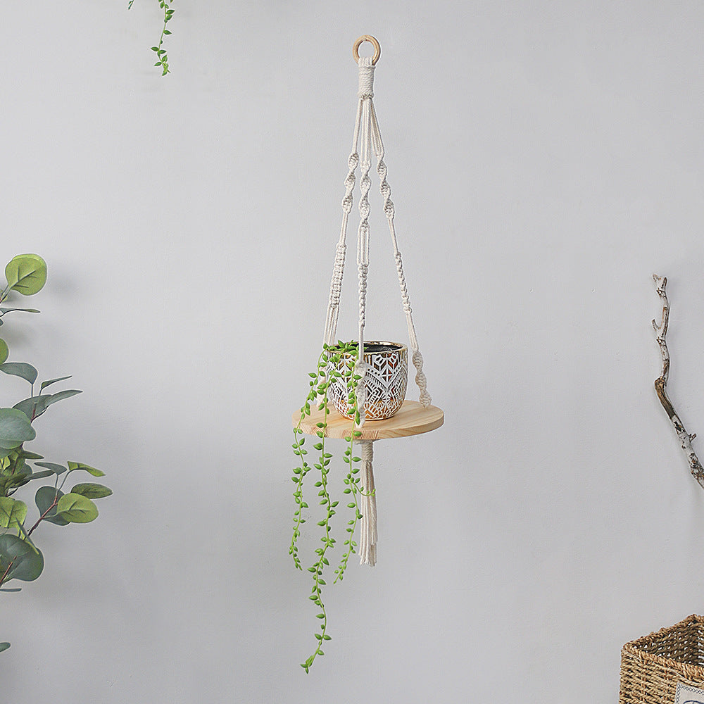 Bohemian Handwoven Tapestry Wall Shelf Decor