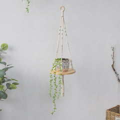 Bohemian Handwoven Tapestry Wall Shelf Decor