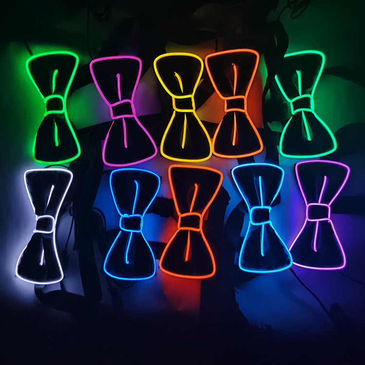 LED Sequin Bow Tie and Light-Up Tie
