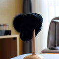 Children's Wool Hat with Fox Fur Ball for Autumn/Winter