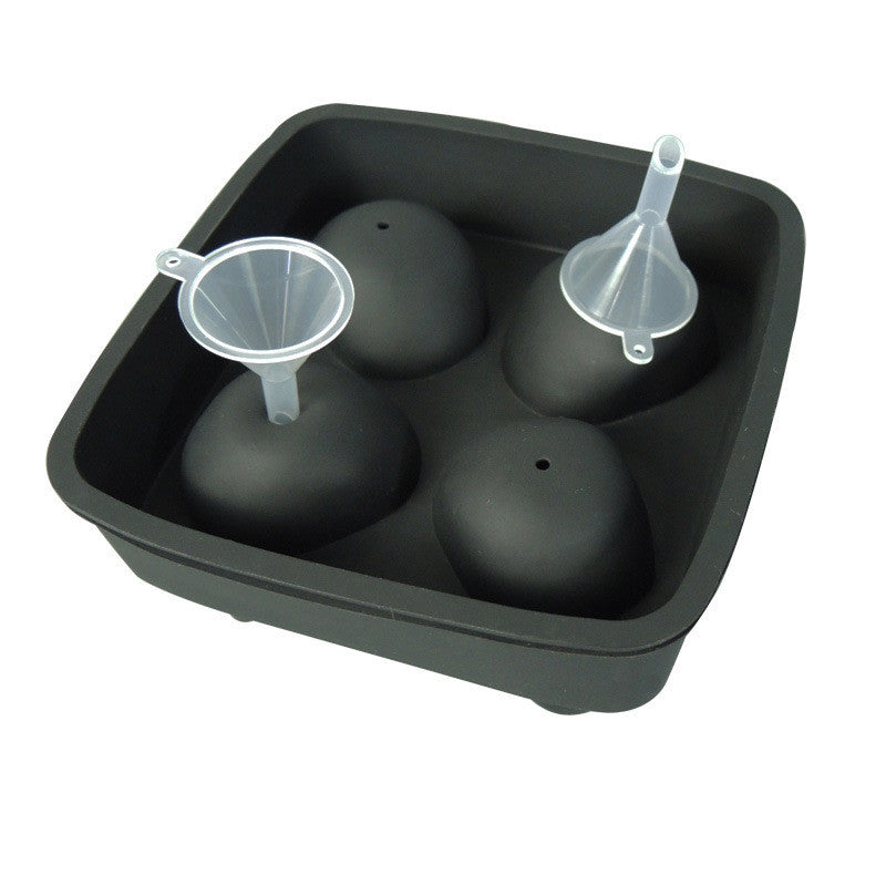 3D Skull Ice Cube Tray - 4-Cavity Silicone Mold