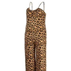Stunning Leopard Print Pocket Jumpsuit for Women