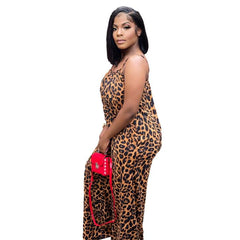 Stunning Leopard Print Pocket Jumpsuit for Women