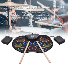 Colorful Hand Roll Electronic Drum Set for Kids