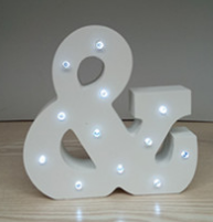 Wooden Letter LED Decor Light