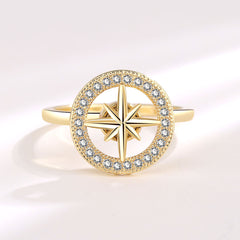 Rotatable Geometric Ring Accessories in Fashion Design