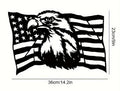 Eagle Flag Metal Wall Decor