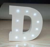Wooden Letter LED Decor Light