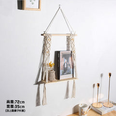 Bohemian Handwoven Tapestry Wall Shelf Decor