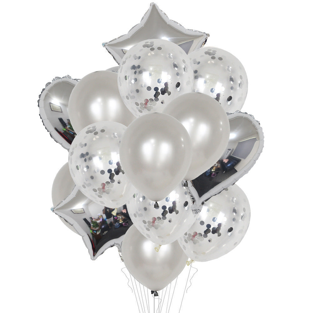 12-Inch Transparent Star Balloon Set for Parties