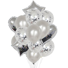 12-Inch Transparent Star Balloon Set for Parties