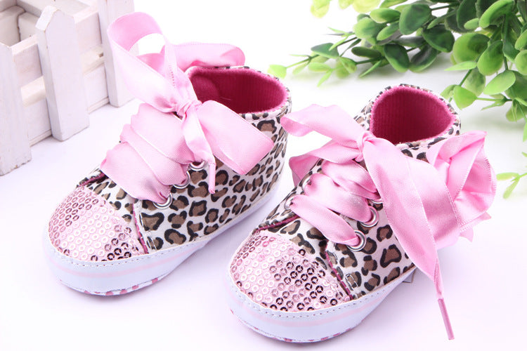 Baby Leopard Sequin Shoes - Toddler Walking Shoes