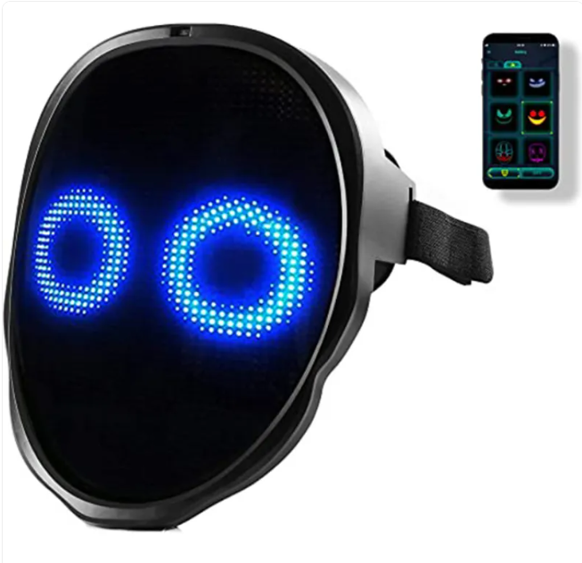 Full Color LED Luminous Face-Changing Halloween Party Mask