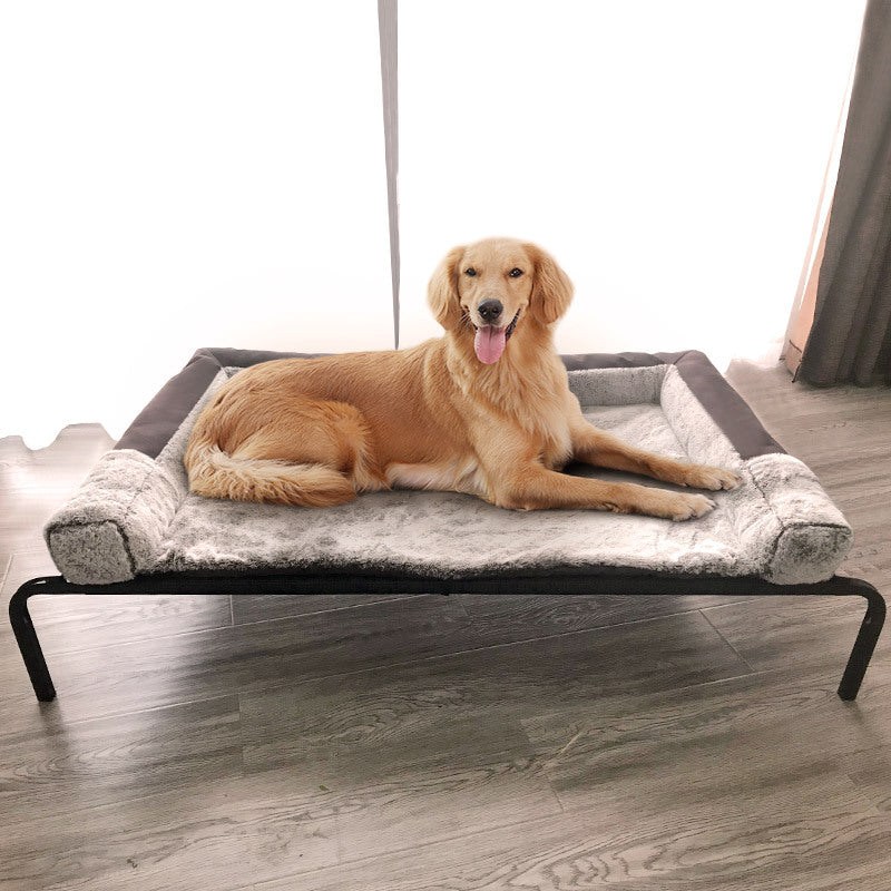 Pet Bed with Removable Washable Steel Frame for Dogs