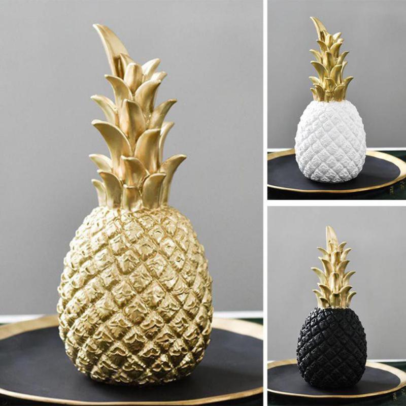 Gold Pineapple Resin Window Display Decor