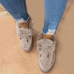 Winter Thick Sole Warm Slip on Shoes for Women