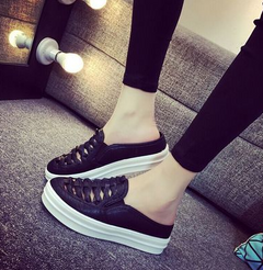 Wedge Heels, Thick Sole Shoes, Half-Covered Shoes