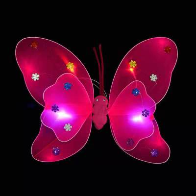 LED Butterfly Wings Costume Set for Kids (3 Pieces)