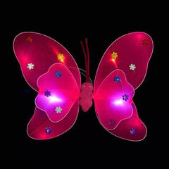 LED Butterfly Wings Costume Set for Kids (3 Pieces)