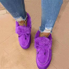 Winter Thick Sole Warm Slip on Shoes for Women